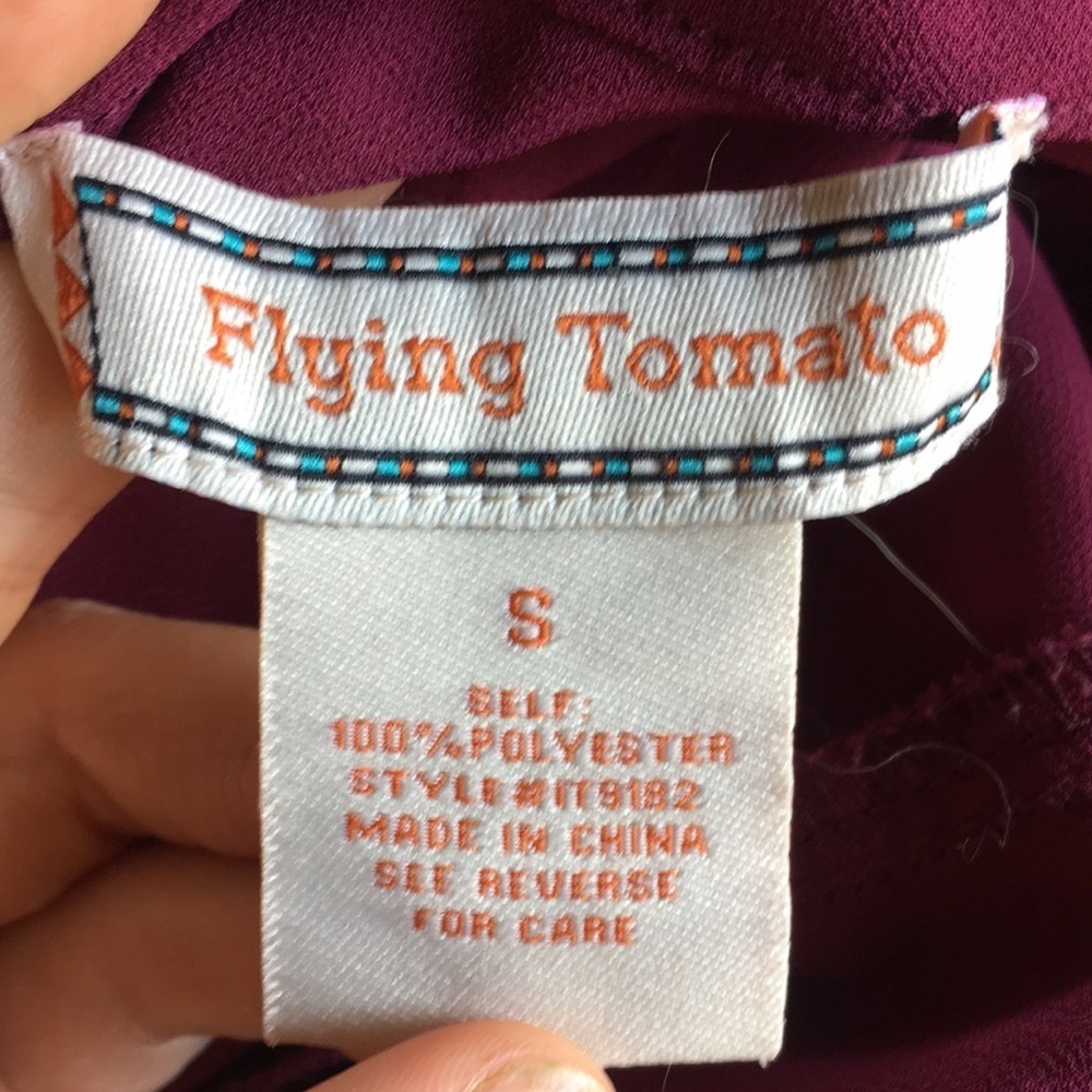 Flying Tomato Button Down Blouse - image 9